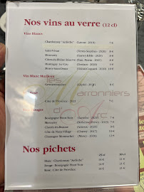 Restaurant Les Marronniers d'Arc sur Tille à Arc-sur-Tille menu