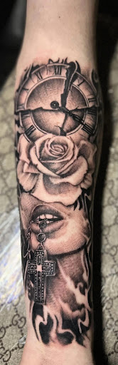 Explore elijah tattoo ideas, creative tattoo ideas in Greenville, available at The Gallery Tattoo Greenville