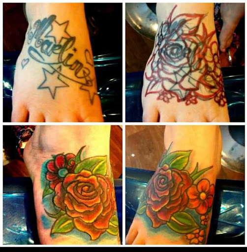 Explore number 4 tattoo ideas, creative tattoo ideas in Bridgeport, available at Pike Street Studios Tattoo and Body Piercing