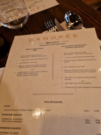 Canopée Lyon - Bistronomie de Partage à Lyon menu