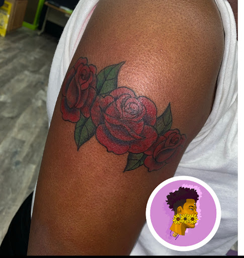 Explore golden retriever tattoo ideas, creative tattoo ideas in Waldorf, available at Hypnotique Ink