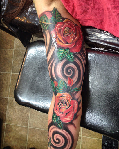 Explore tribal chest tattoo ideas, creative tattoo ideas in Santa Rosa, available at Eternal Art Tattoo Gallery