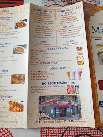 Restaurant indien Mahraja Montmorency à Montmorency (la carte)