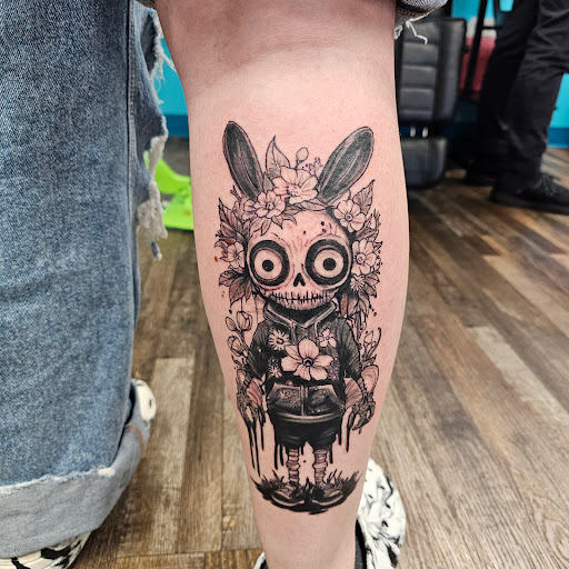 Explore women sleeve tattoo ideas, creative tattoo ideas in Traverse City, available at Pinups & Needles