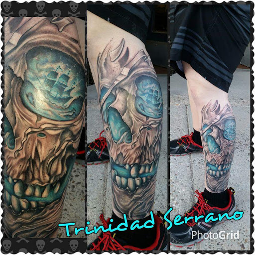 Explore cycle tattoo ideas, creative tattoo ideas in Cheyenne, available at The T.R.I.B.E. Zoo, LLC Tattoo