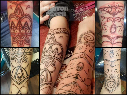 Explore ghost ship tattoo ideas, creative tattoo ideas in Harrison, available at Flying Monkey Tattoo Parlour