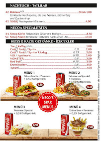 Menu du Neco's Restaurant-Duisburg à Duisburg