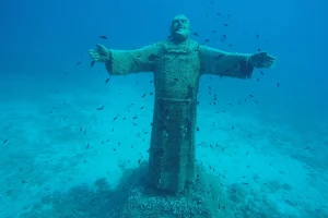 Submerged statue of Padre Pio image
