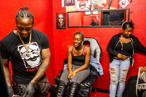 Explore half and half tattoo ideas, creative tattoo ideas in Seattle, available at Absolute Ink