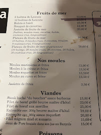 Le Casablanca à Le Barcarès menu