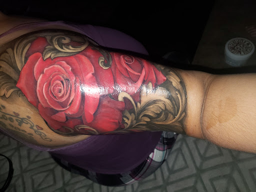 Explore virgin mary tattoo ideas, creative tattoo ideas in San Diego, available at Family Business Tattoo San Diego