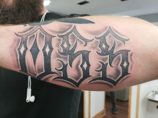 Explore sister name tattoo ideas, creative tattoo ideas in Cedar Springs, available at Americas Renegade Tattoo Society