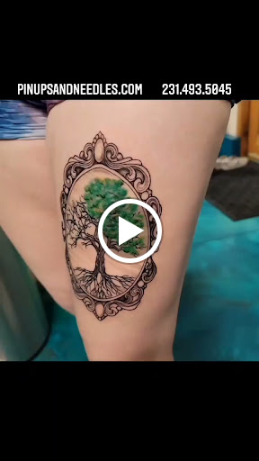 Explore shoulder tattoo idea, creative tattoo ideas in Traverse City, available at Pinups & Needles