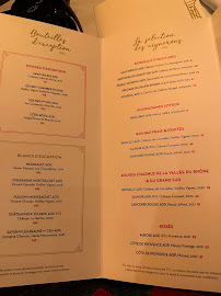 Chez Francis à Paris menu