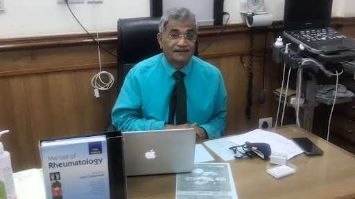 Dr (Lt General) Ved Chaturvedi, India Delhi's first DM qualified Rheumatologist President Awardee Vice president of Association of Asia Pacific League Rheumatology (APLAR)