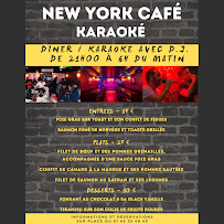 New York Café Karaoké à Paris menu