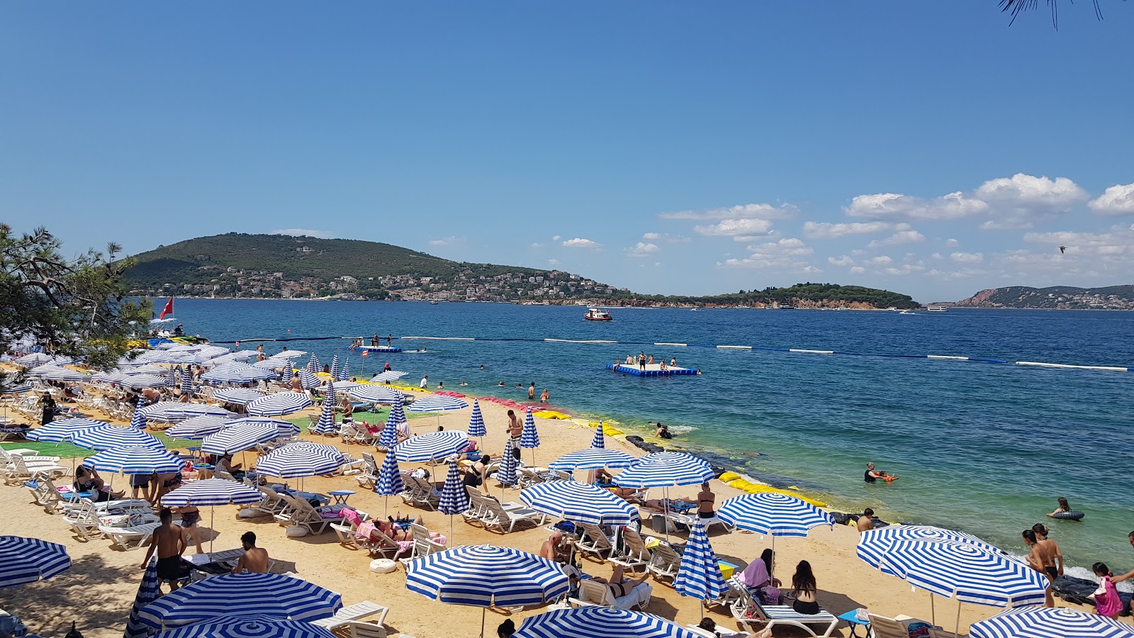 Foto di Asaf Aile Plaji con una superficie del sabbia grigia