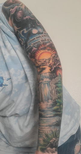 Explore leg tattoo ideas for men black, creative tattoo ideas in Longview, available at Surreal Skin