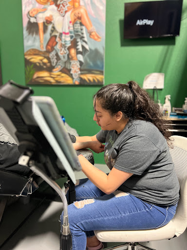 Explore hustler tattoo ideas, creative tattoo ideas in Roanoke, available at Saint Cecilias Art Studio