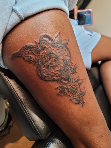 Explore february birth flower tattoo ideas, creative tattoo ideas in Muskogee, available at J & G Tattoo & Body Piercing