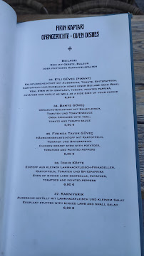 Köz Anatolian Specialties - Jena à Jena menu