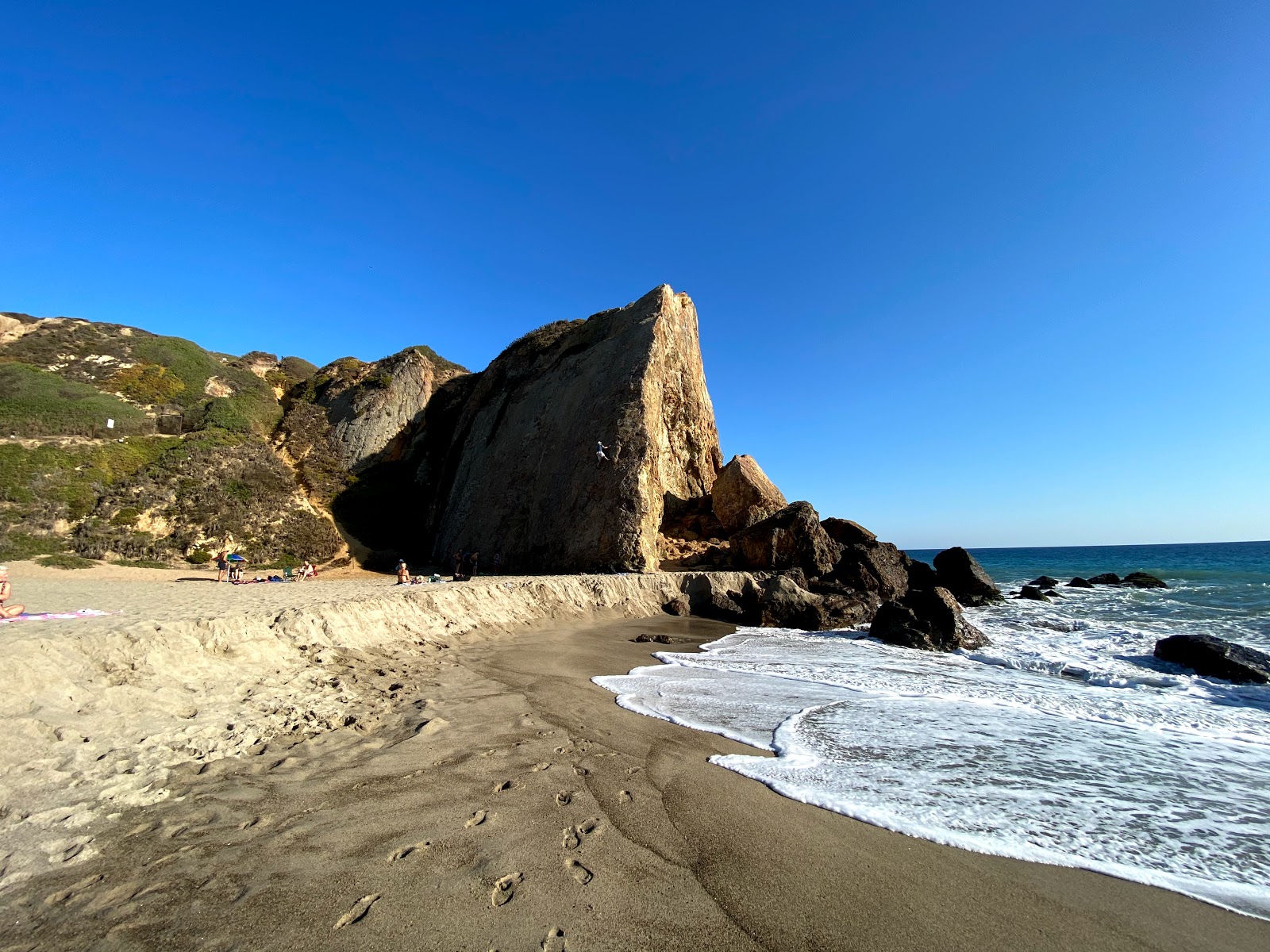 Photo of Point Dume Beach with turquoise water surface