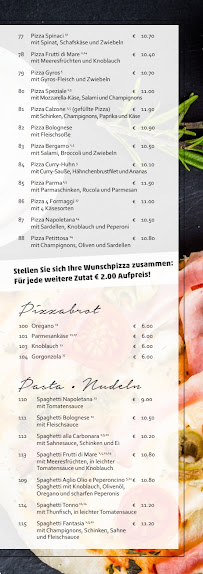 Restaurant Ristorante & Pizzeria Bella Vita à Tangermünde (la carte)