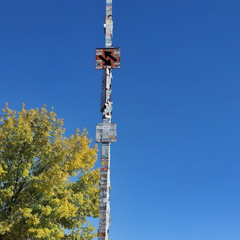 License Plate Tower