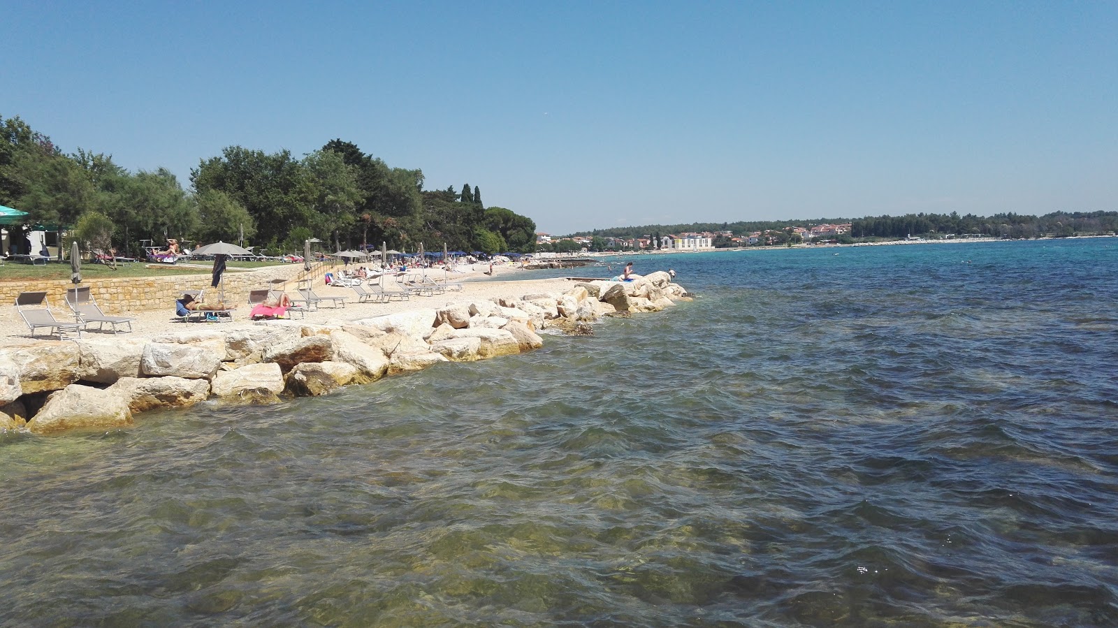 Photo of Zambratija beach amenities area
