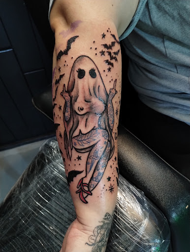Explore halloween movie tattoo ideas, creative tattoo ideas in Tacoma, available at Enlightened Eye Tattoo