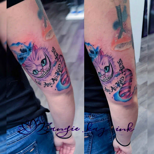 Find best couple tattoo ideas for your next unique tattoo in Casper at Luna & Lotus Amethyst Ink Angie Kay