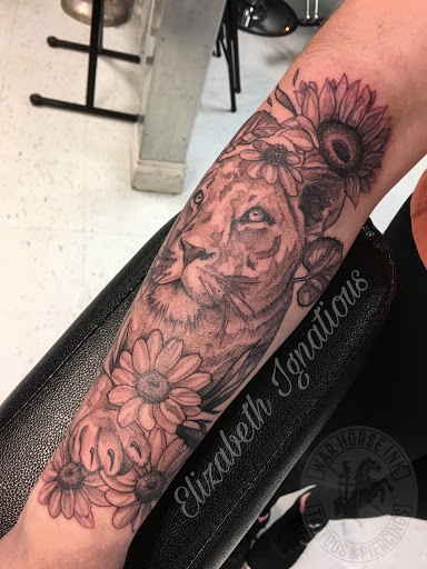 Explore symmetrical tattoo ideas, creative tattoo ideas in Kent, available at War Horse Ink