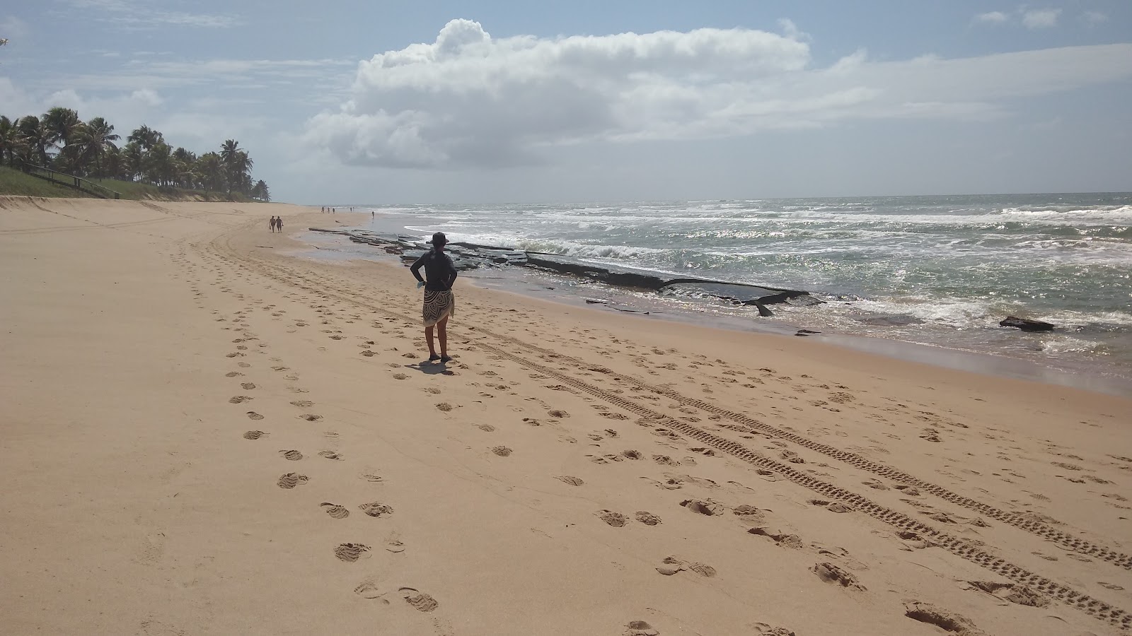 Praia do Ibero的照片 带有长直海岸