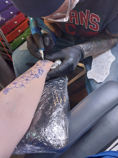 Explore men's skull tattoo ideas, creative tattoo ideas in Cleveland, available at NBA tattoo