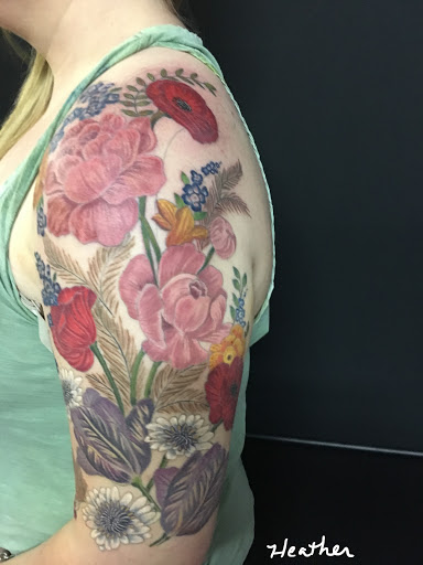 Explore mid arm tattoo ideas, creative tattoo ideas in Phoenix, available at Lady Luck Tattoo Phoenix