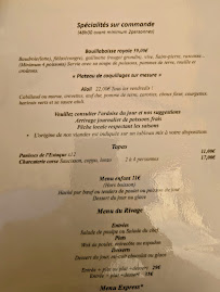 Restaurant BISTROT GINETTE Sausset à Sausset-les-Pins (le menu)