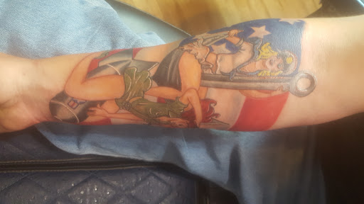 Explore medical alert tattoo ideas, creative tattoo ideas in Springfield, available at Dark Ship Tattoo inc