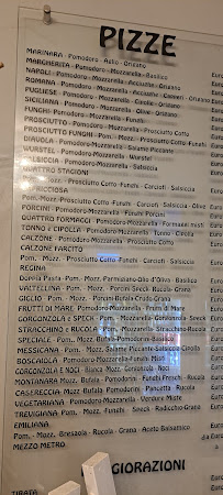 Menu / carte de Pizzeria asporto Giglio à La Vecchia