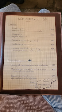 L'Épicerie et Cie à Dijon menu