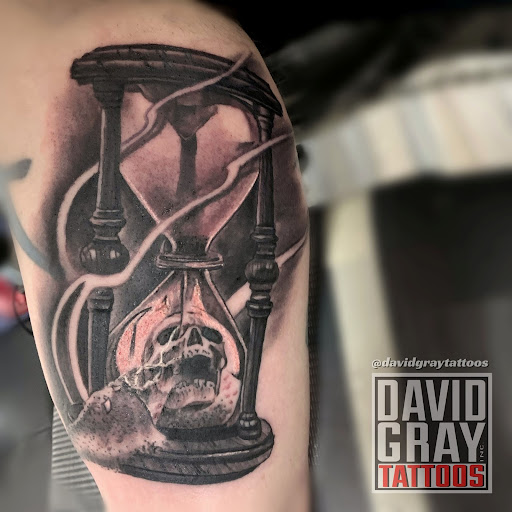 Explore group of 4 tattoo ideas, creative tattoo ideas in Davison, available at Trainwreck Tattoo Studio