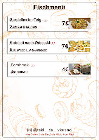 Bistro Taki Da Vkusno à Bruchsal (la carte)
