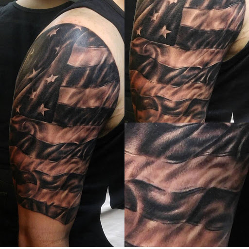 Explore sisyphus tattoo ideas, creative tattoo ideas in Hanford, available at 92 Proof Tattoo