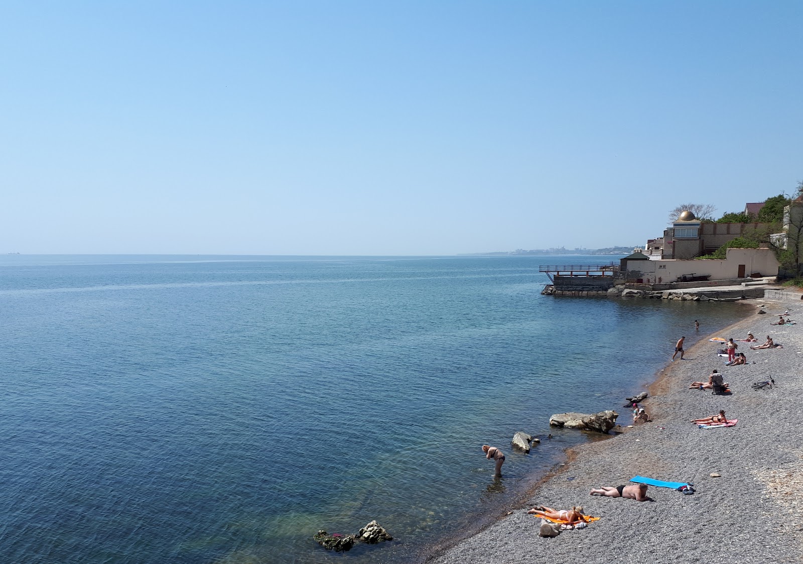 Photo de Halkovyi Plyazh avec plage sans baie