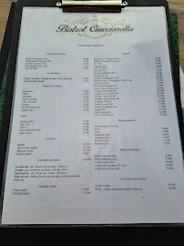 Menu / carte de Bistrot ciucciarella à Calvi