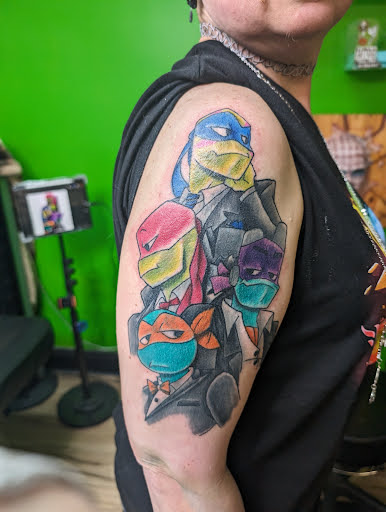 Explore tattoo ideas dogs, creative tattoo ideas in Summerville, available at Mystic Tiki Tattoo Studio & Gallery