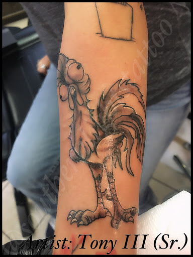 Explore automotive tattoo sleeve ideas, creative tattoo ideas in Alamogordo, available at Southern Lights Tattoo Company