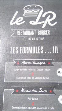 Restaurant Le LR à Pornichet menu