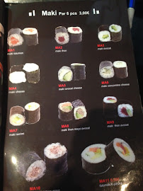 Sushi Mod à Paris menu