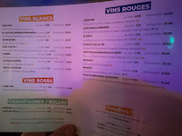 Restaurant L'Age d'Or à Paris (le menu)