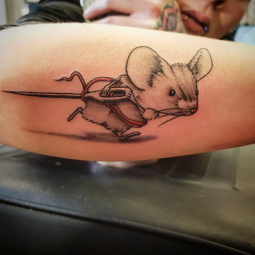 Explore annabelle tattoo ideas, creative tattoo ideas in Algoma, available at Shipwreck Tattoo